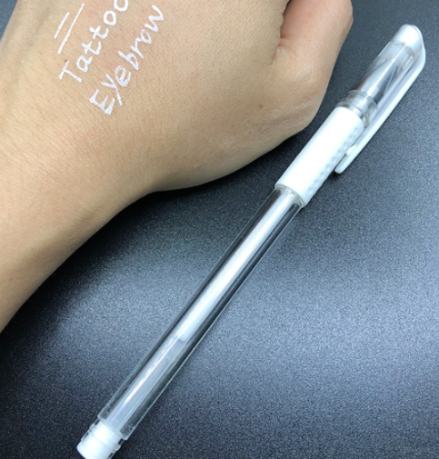 Stylo dur calligraphie blanc neutre stylo