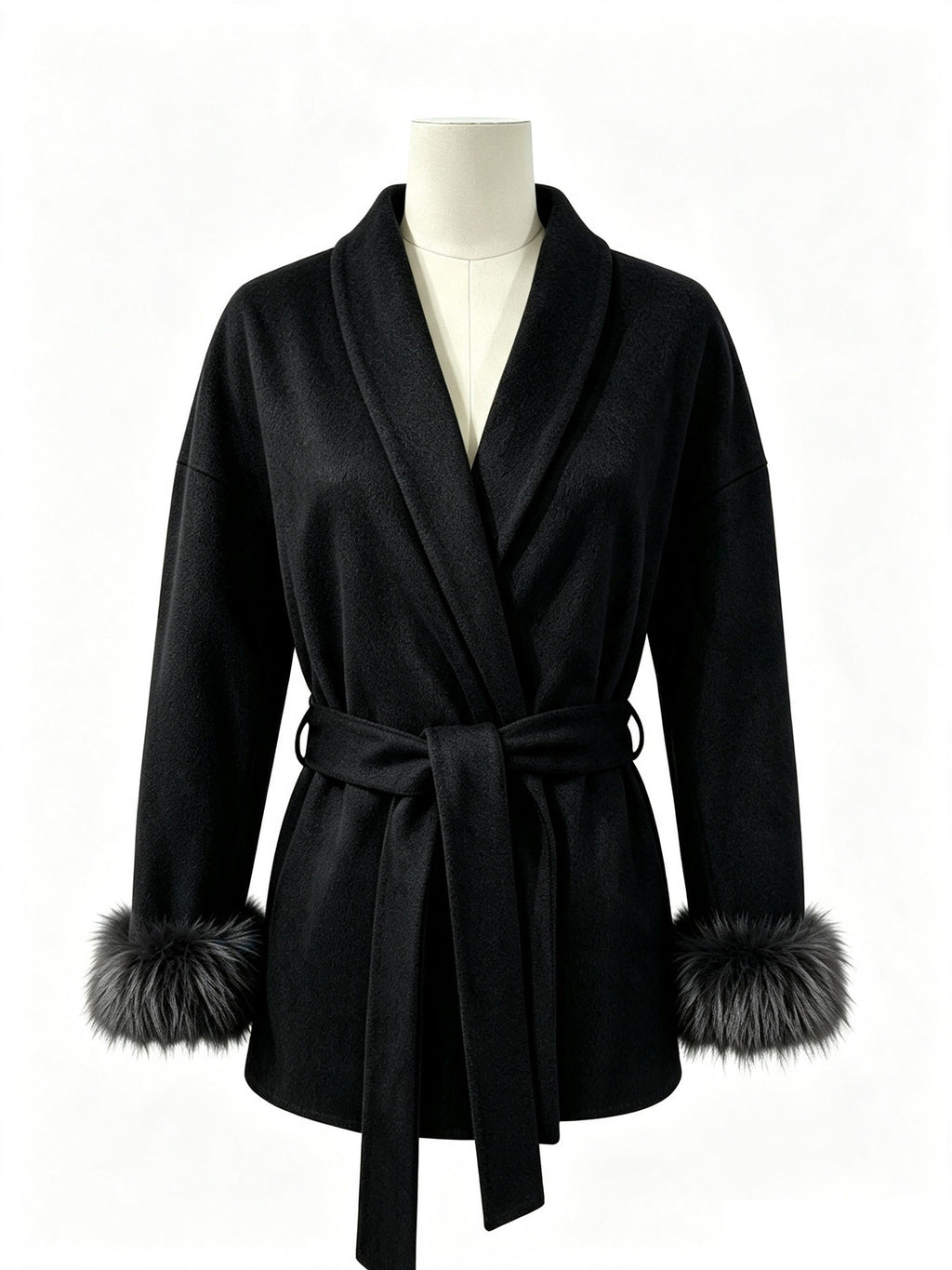 Automne Hiver Manteau de Woolen de style français