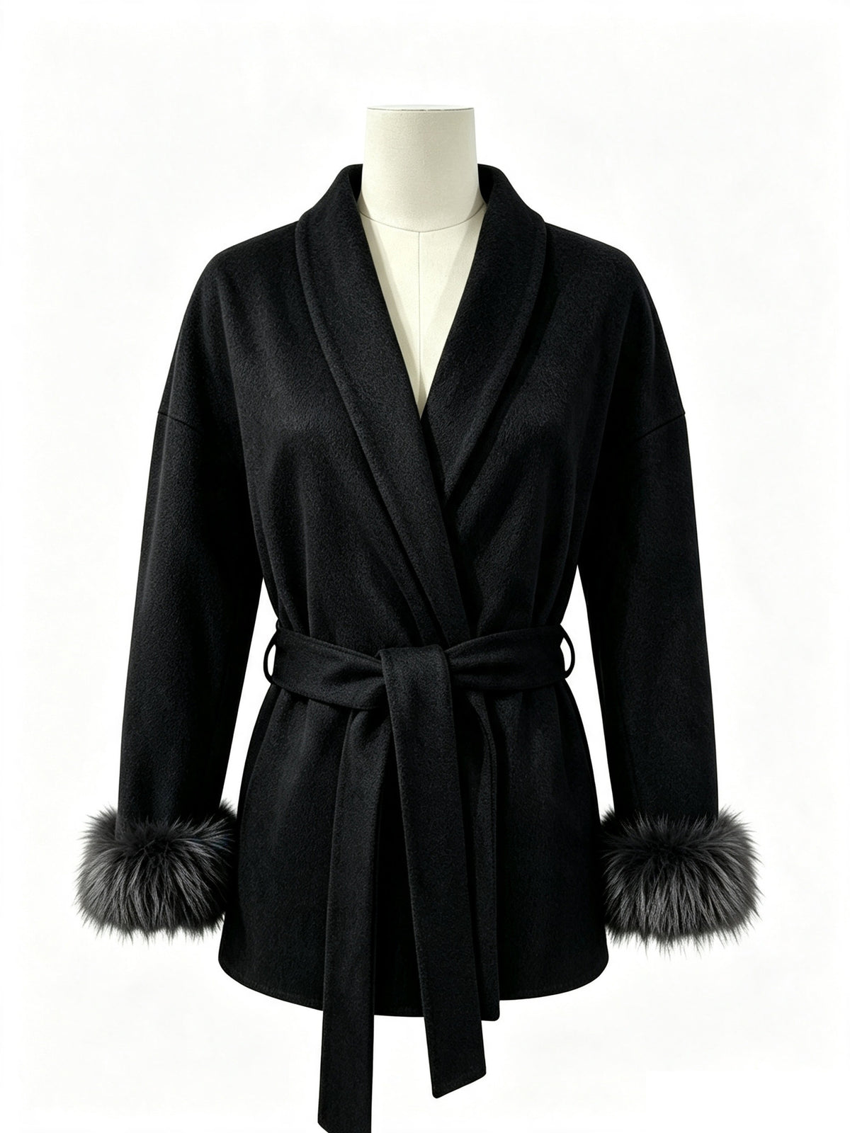 Automne Hiver Manteau de Woolen de style français