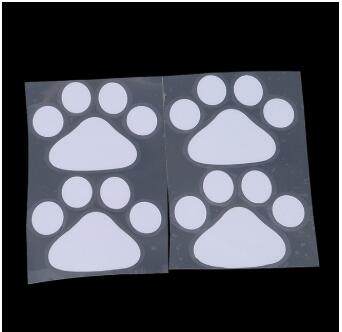 Empreintes, panda, panda, empreintes, autocollants pare-chocs