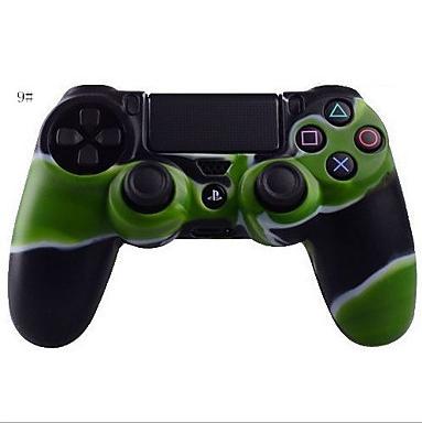 Camouflage Silicone Protection antidérapante Cas de peau Green Style Joystick Case pour PS4 Contr
