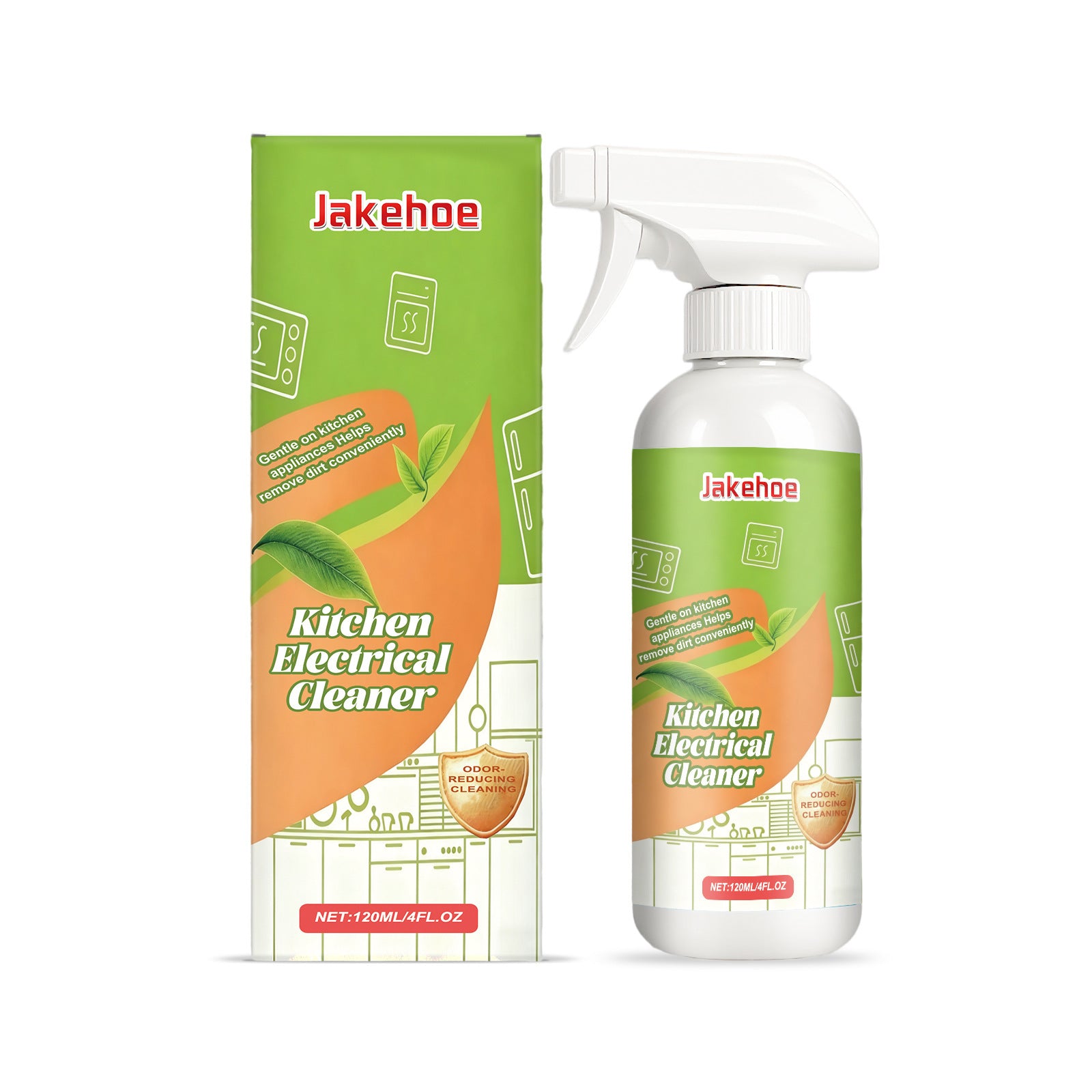 Jakehoe Nettoyeur d'appareils ménagers Quotidienne Mild Agent de nettoyage ménager portable pour le décon