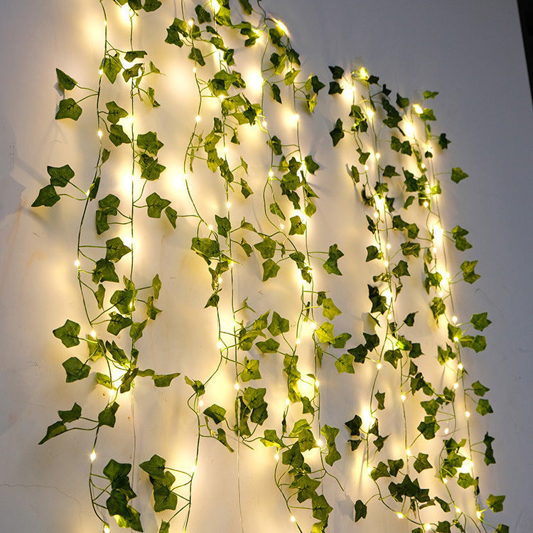 Rattan Chaîne d'éclairage extérieur Cour ornementale Feston lampe