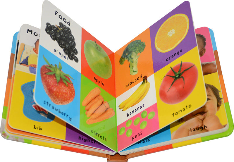 Livre de carton original anglais des premiers mots