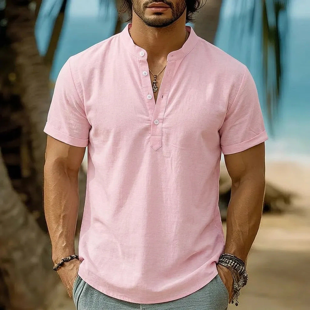 Chemise à manches courtes Tie-Dye pour hommes