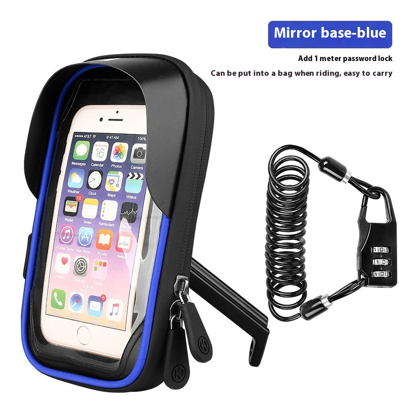 Bicycle Mobile Phone Stand Waterproof Touch Screen Bag Electric Car Motorcycle Cycling Fit