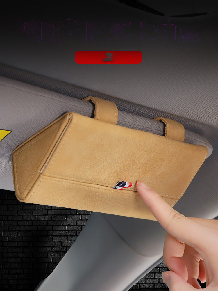 Boîte de rangement pour lunettes de voiture