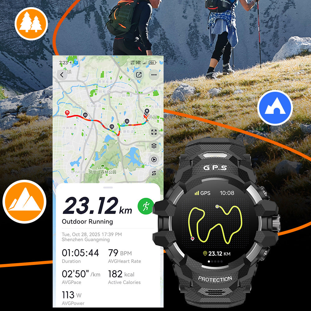 Outdoor Sport Smart Watch Bluetooth appel