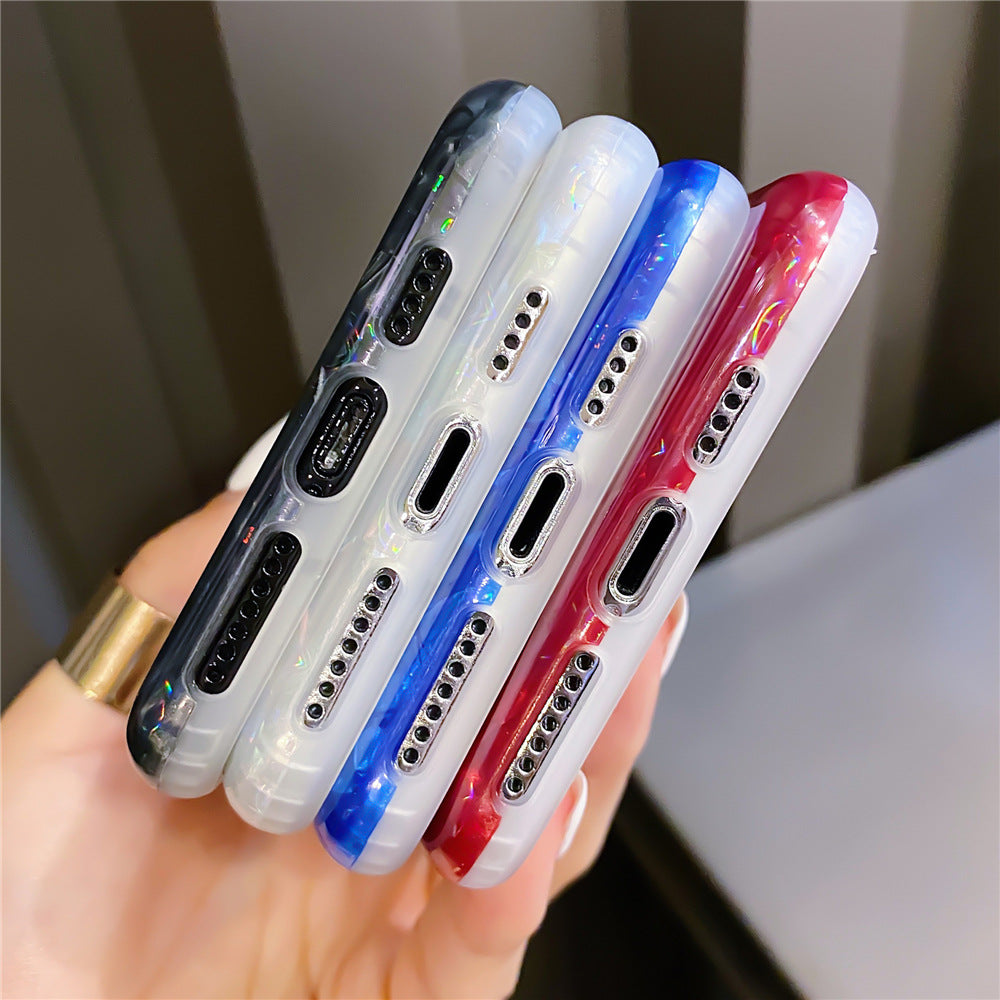 Téléphone mobile couleur motif shell
