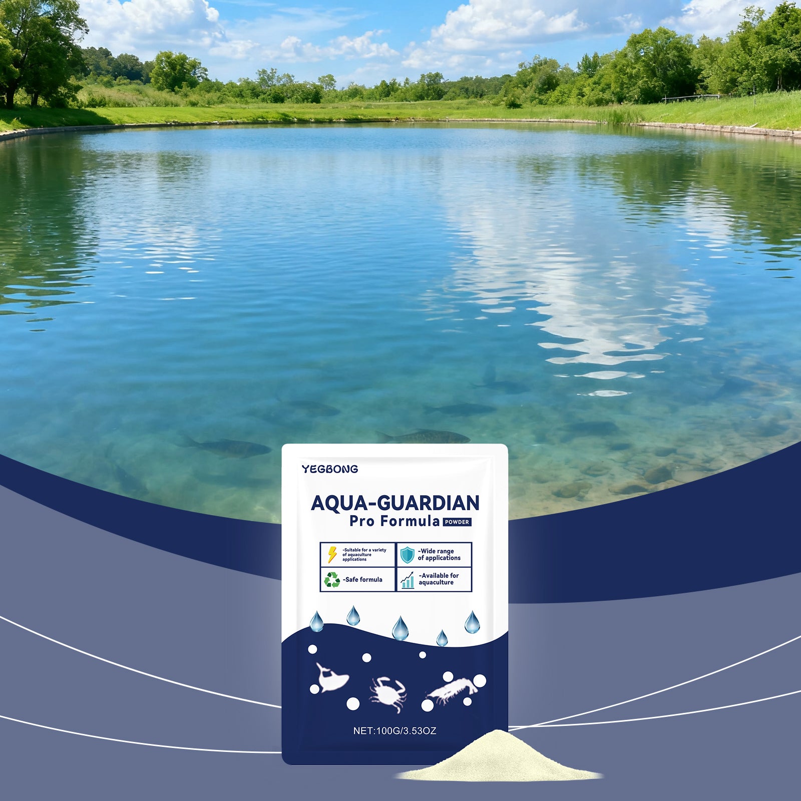 Poudre de clarification de l'eau