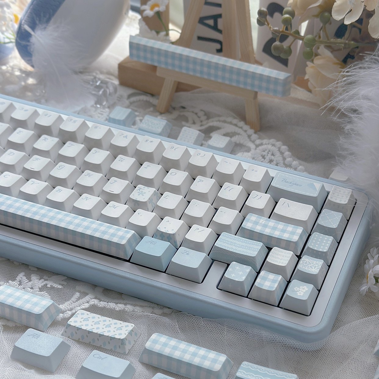 Lyric Poetry-themed mécaniquement adorable PBT Dye-sublimation Custom Keycaps
