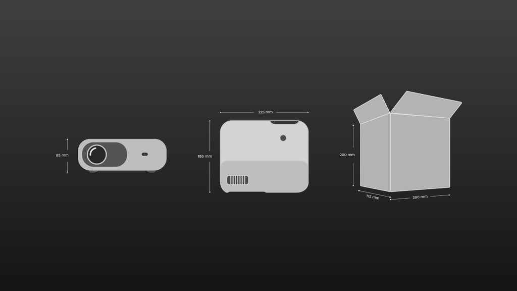 Maison Portable même écran avec projecteur de téléphone mobile WiFi HD 1080p projecteur