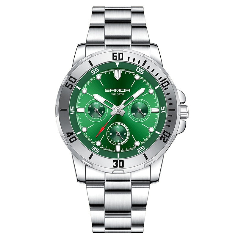 Montre Quartz imperméable multifonctionnelle pour hommes