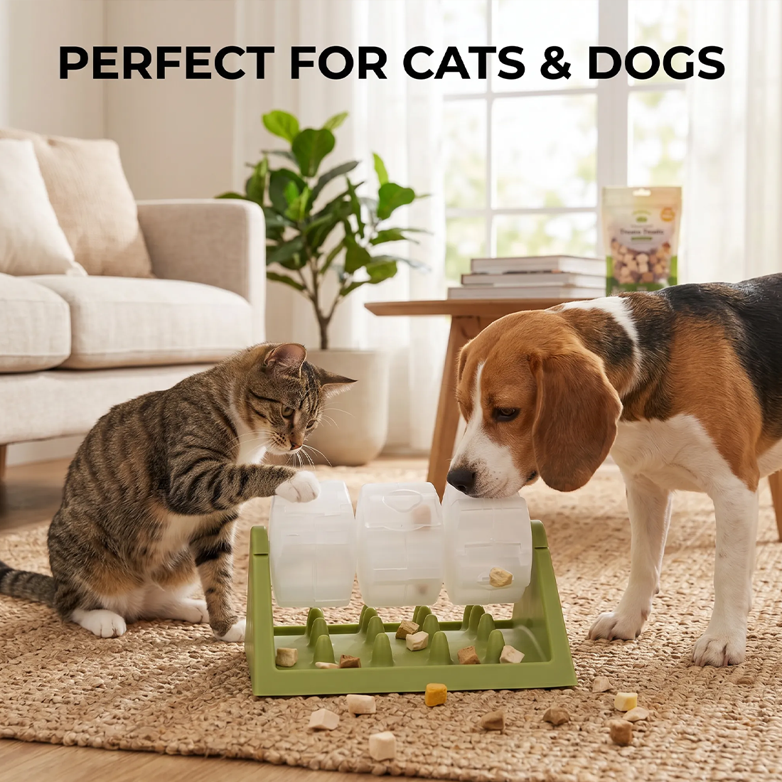 Puzzle Rotation Dog Bowl Slow Feeder Anti Bloat Gulp Plat interactif