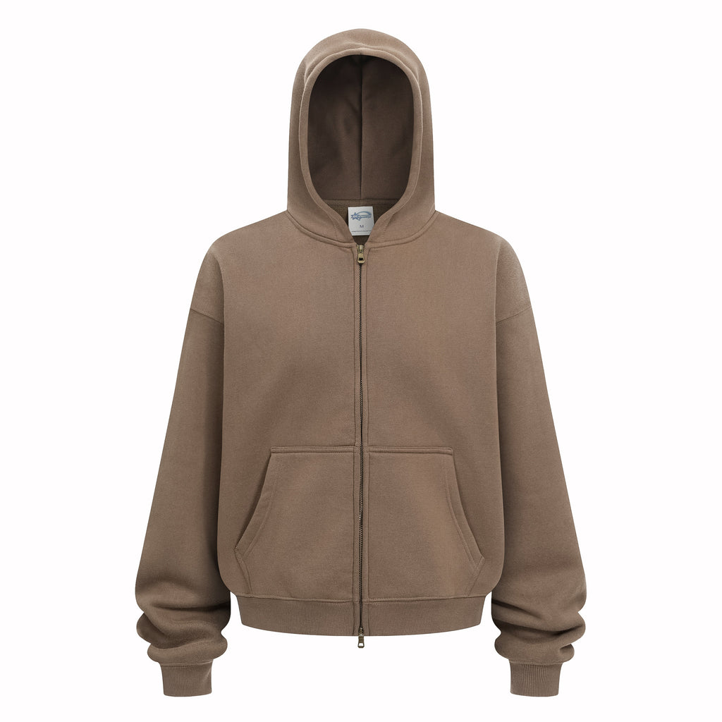 Short and relaxed unisex cardigan jacket