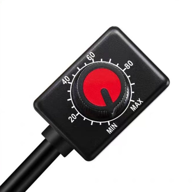 Dimmer with interference protection and anti-slip feature
