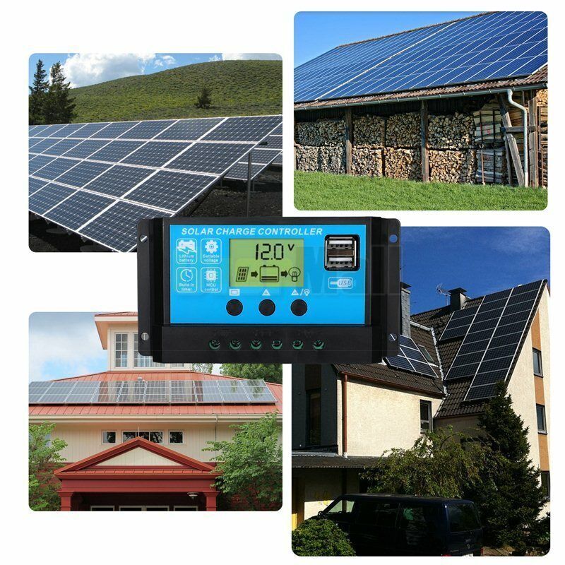 20-80A MPPT Solar Panel Regulator Charge Controller Auto Focus Tracking 12