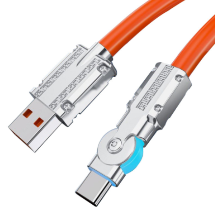 Type-C Super charge rapide 180Rotary Data Cable