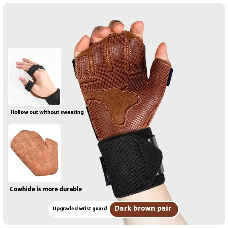Gants antidérapants pour le fitness de la vache
