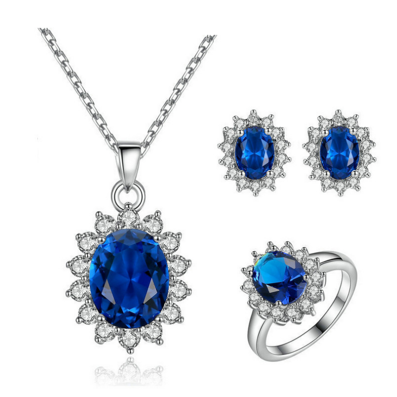 Ensemble de bijoux de tournesol Collier Anneau Boucles d'oreilles Boucles d'oreilles