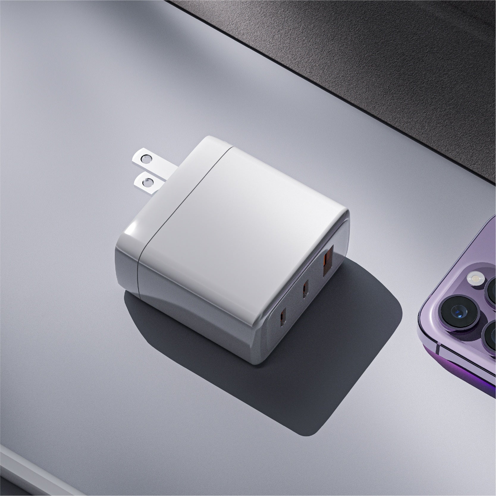Adaptateur de type C à recharge rapide 65W GaN
