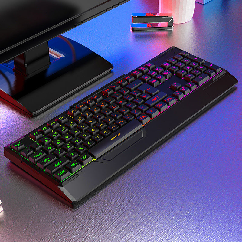 Clavier et souris en deux parties