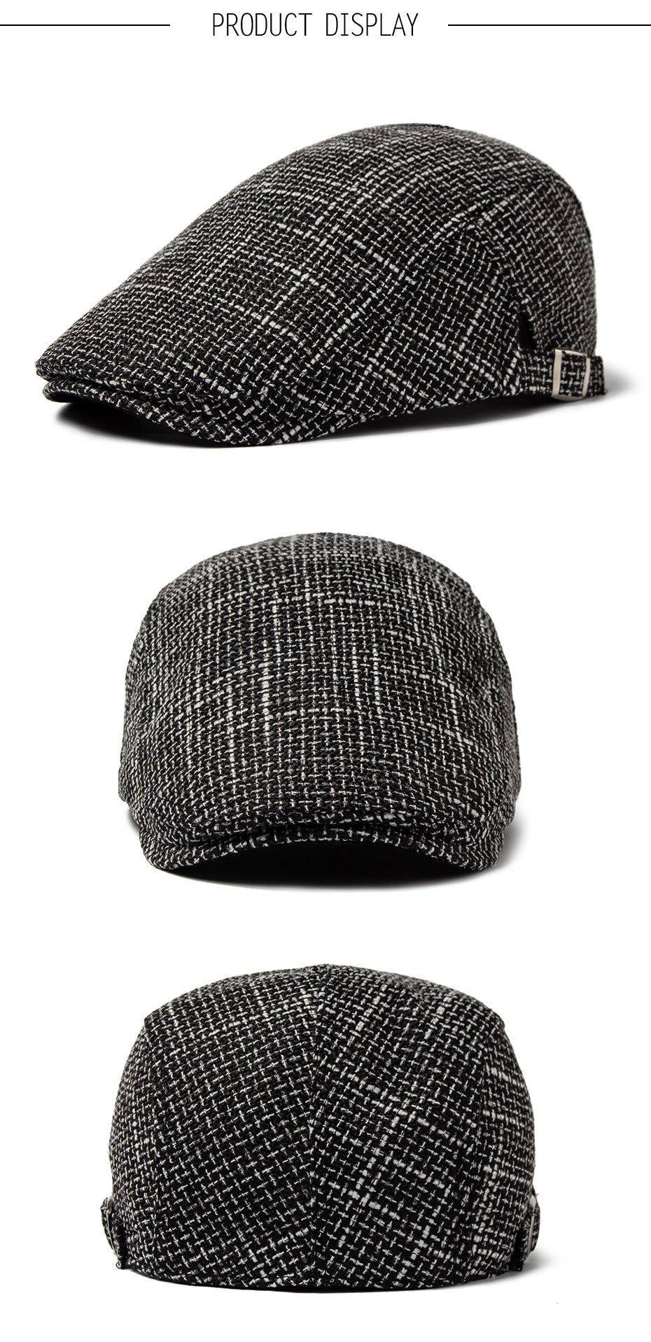 Homme respirant Rétro casual coton et lin Beret