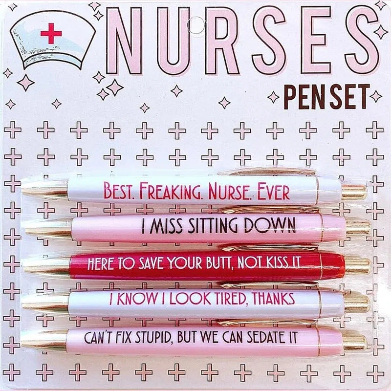 Infirmière Thème Copywriting Stylo Drôle Infirmière Rétractable Ballpoint
