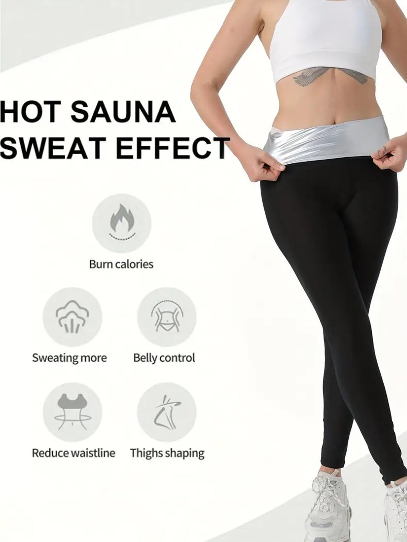 Sauna Sweat Shapewear Shorts Leggings Pantalons Workout Weight Loss Lower Body Shaper Sweatsui