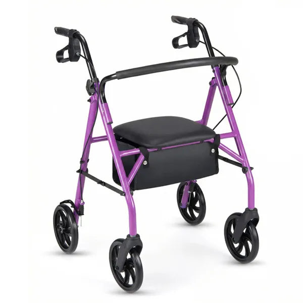 2-en-1 Rollator Walker avec siège (Purple)