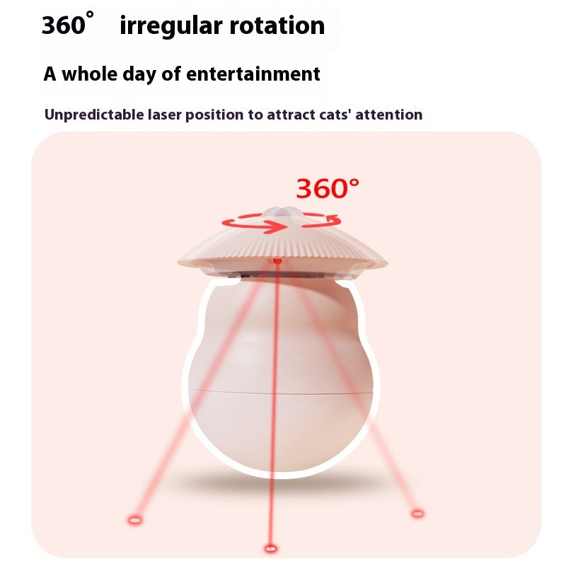 Tumbler de la contre-mesure du laser de jouet de chat électrique intelligent