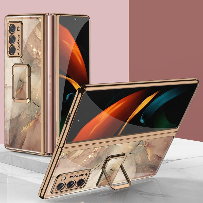 Pliage vertical horloge boîtier téléphonique entièrement inclusive personnalité Homme