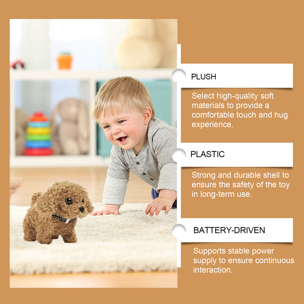 Jouet en peluche électrique mignon chien
