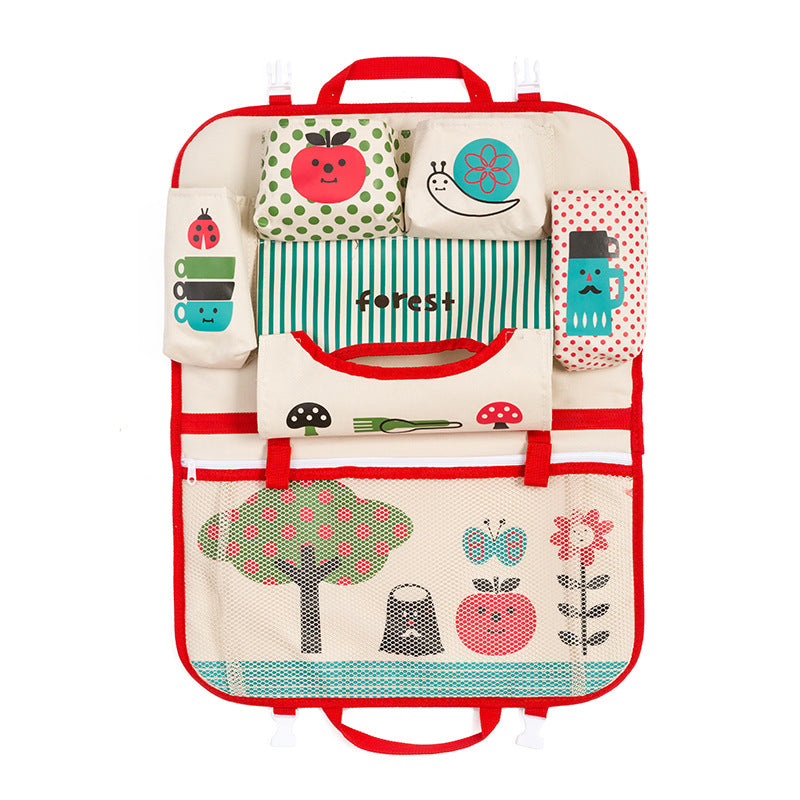 Cartoon voiture sac de rangement siège sac suspendu