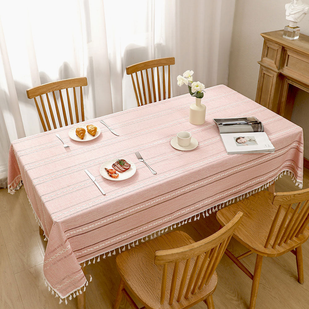 Coton Linge de maison nappe Decor imperméable Couverture de table pour la salle à manger Table quotidienne