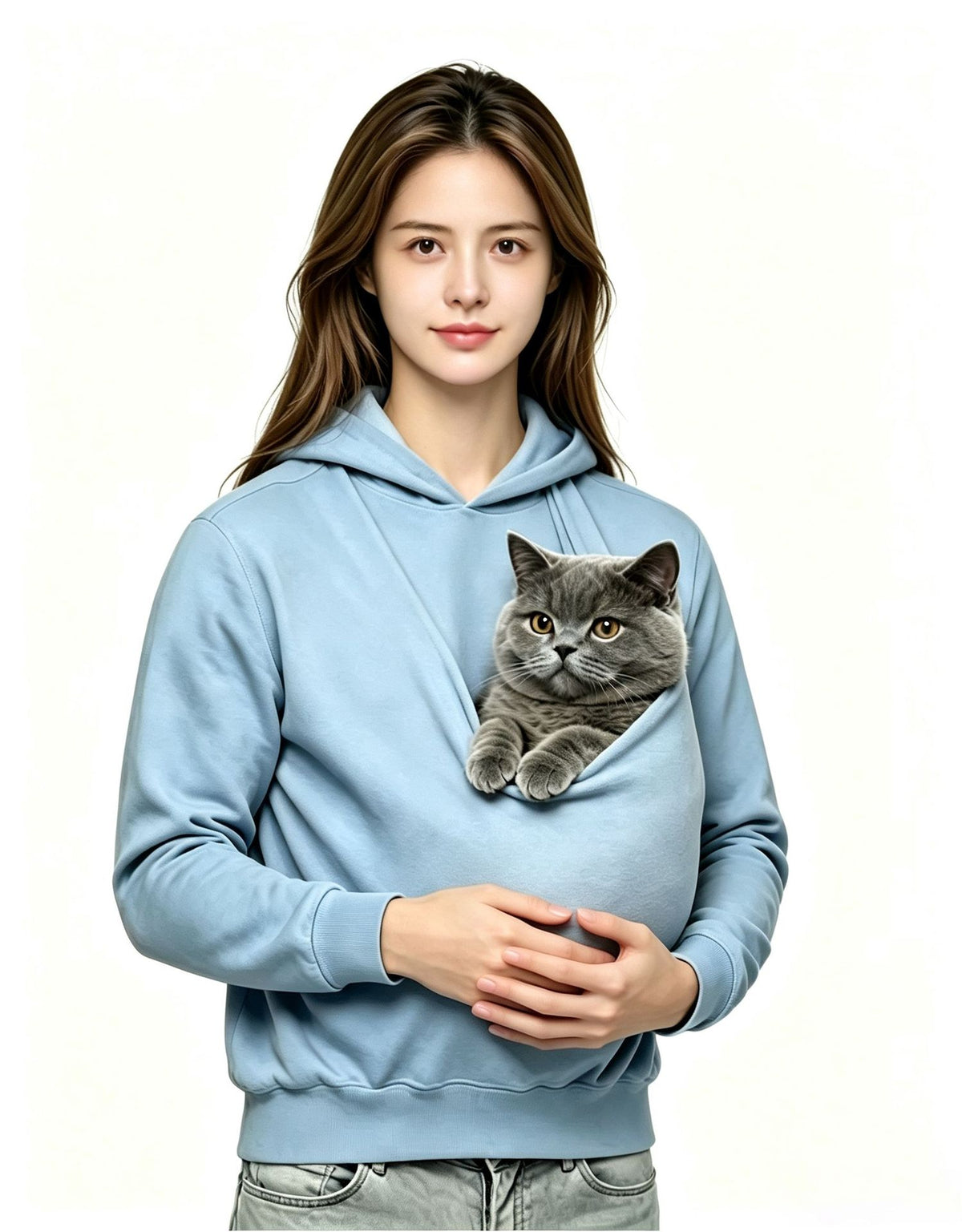 Style européen et américain Unisexe Kangaroo Pocket Multi-fonctionnel Parent-enfant Allaitement H
