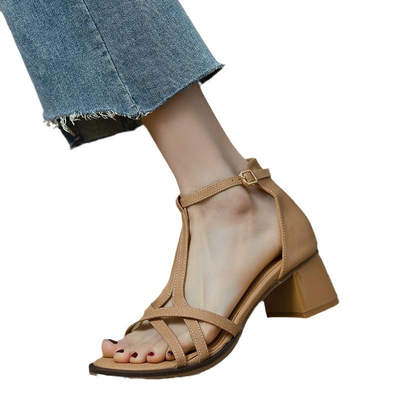 Sandales de block-heel pour femmes