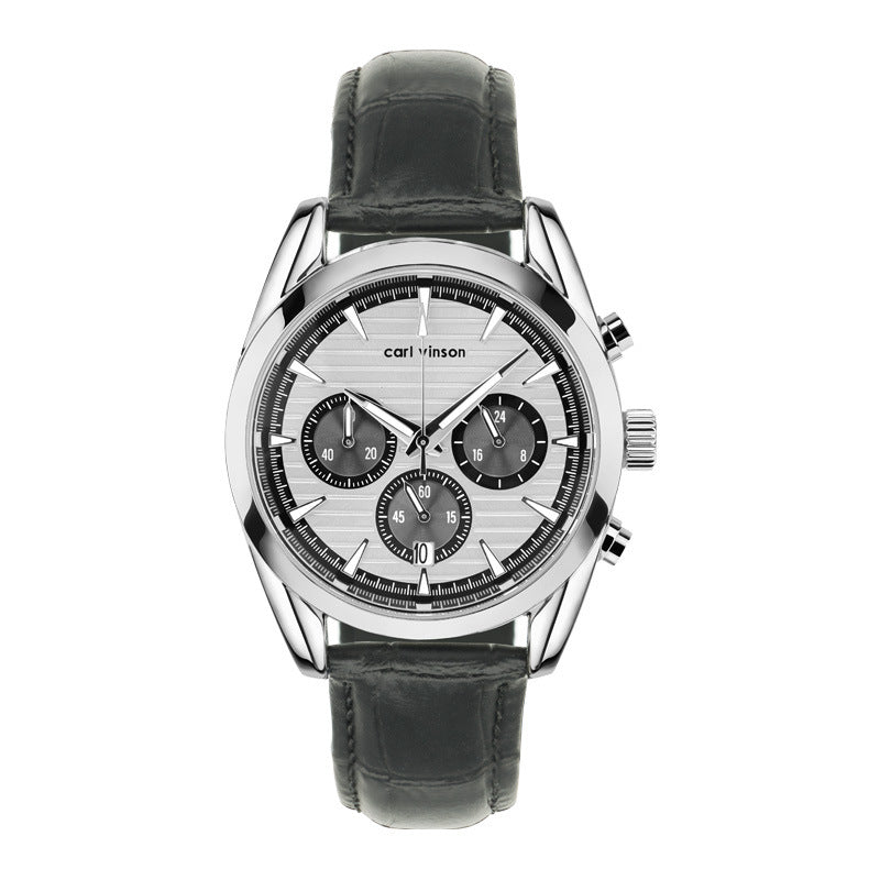 Montre à quartz lumineux étanche pour hommes