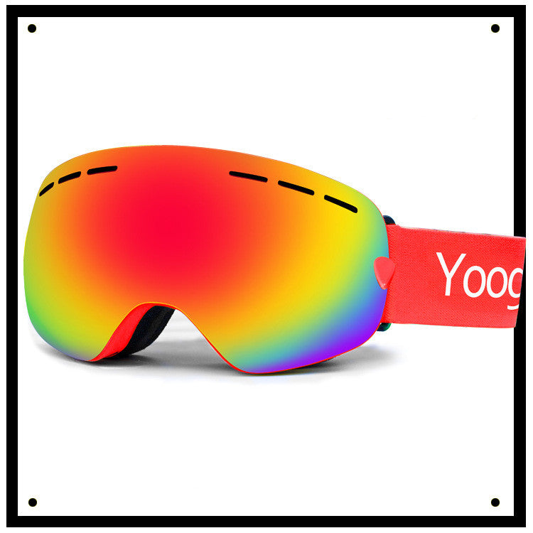 Lunettes de ski pour adultes à double couche