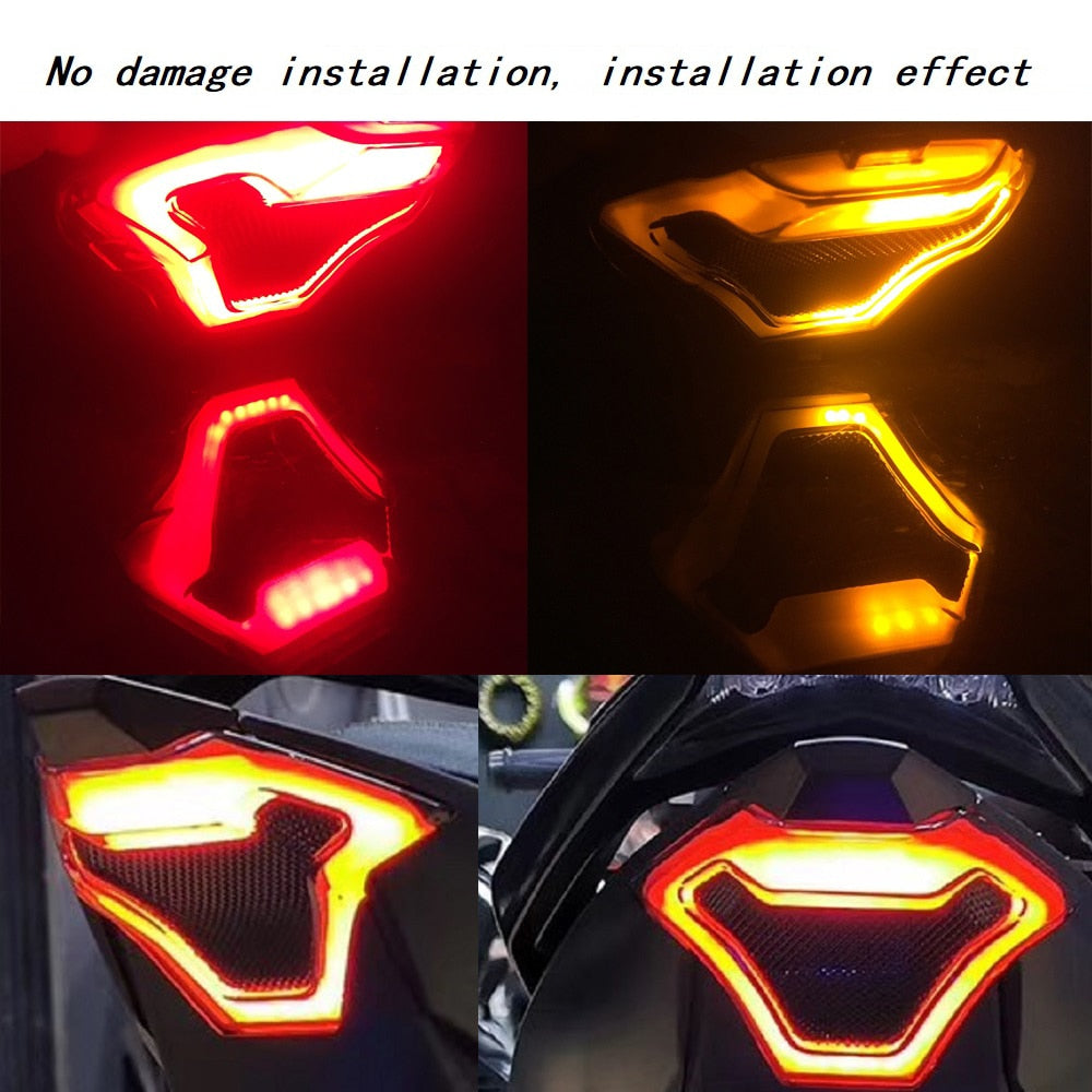 Feu arrière moto rétro