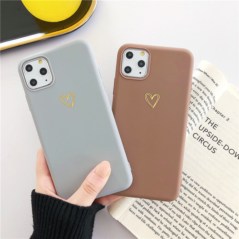 Étui de téléphone d'amour peint à la main