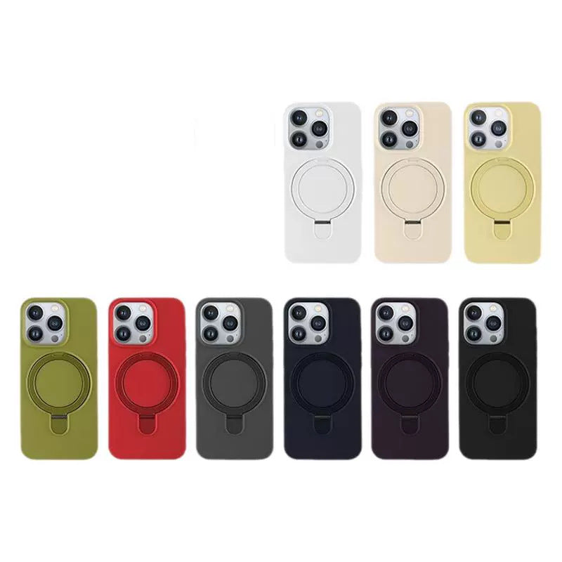 Boîtier de téléphone magnétique Silicone liquide