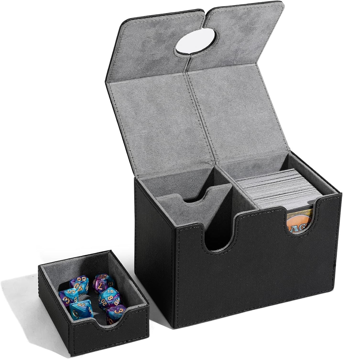 Boîte de rangement avec tiroirs à carte en polyuréthane double couche