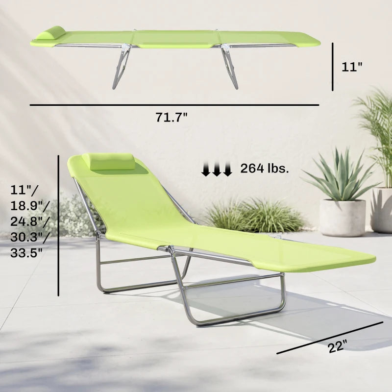 Folding lounge chairs