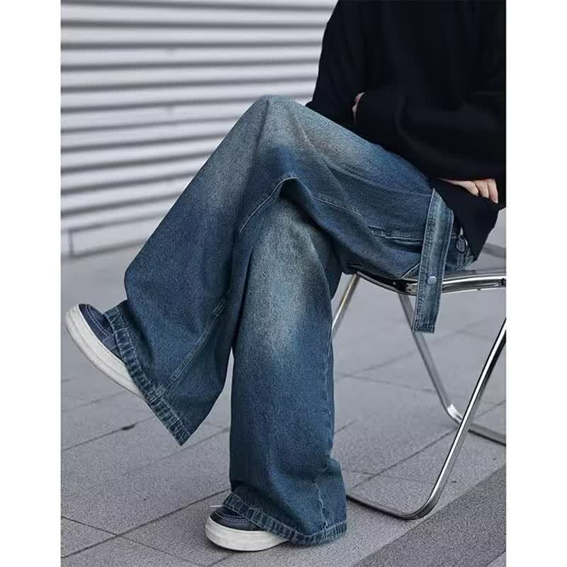 Pantalon bleu vintage style américain