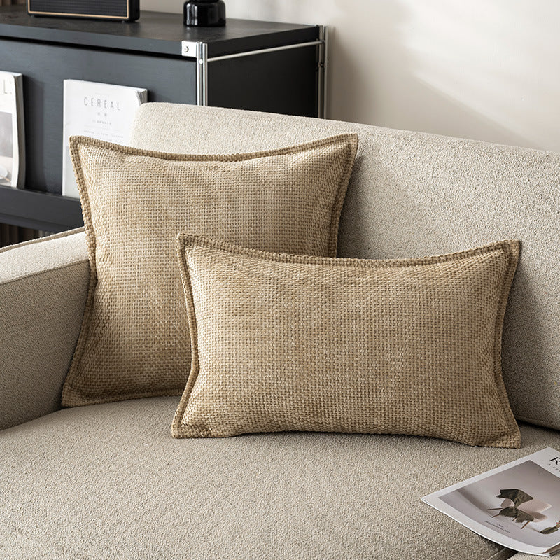 Coussin à rayures d'oreiller à jet de savon plaqué