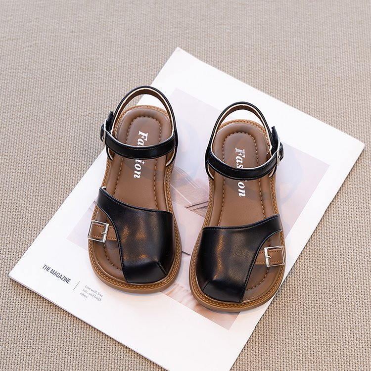 Été Coréen Style moitié orteil fermé filles Sandales