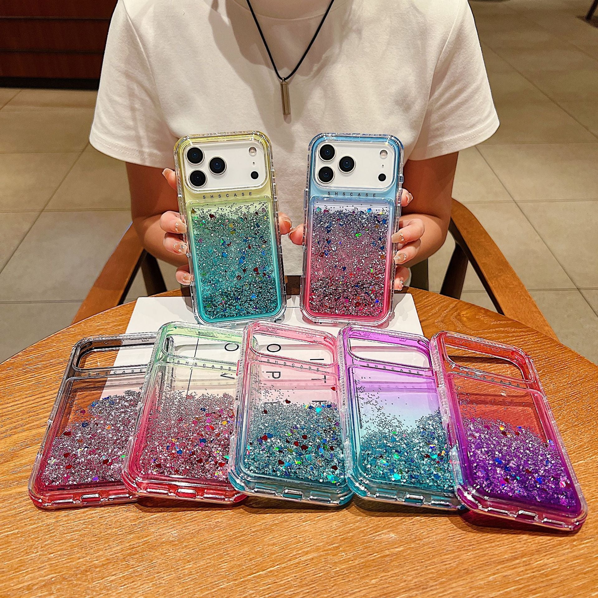 Coque de téléphone Dream Gradient Trois-en-un résistant à la goutte