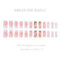 Conseils pour ongles artificiels en plaqué or floral en 24-pièces