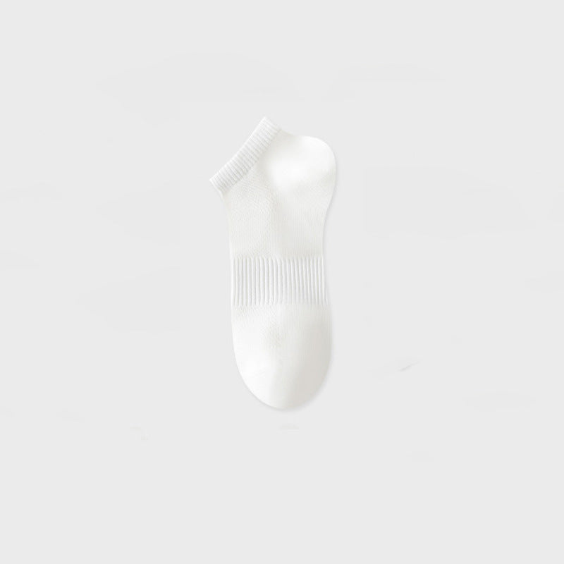 Chaussettes blanches respirantes et minces d'été pour hommes